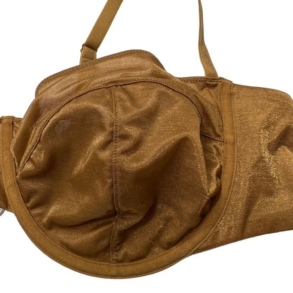 SKIMS Glissenette Straight Neck Underwire Bra Chai 44C - Picture 4 of 8